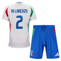 Italy Giovanni Di Lorenzo #2 Replica Away Minikit Euro 2024 Short Sleeve (+ pants)